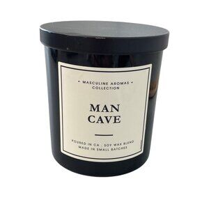 Leoben Co Man Cave Scented Candle Soy Wax Blend 9oz Masculine Aromas Collection